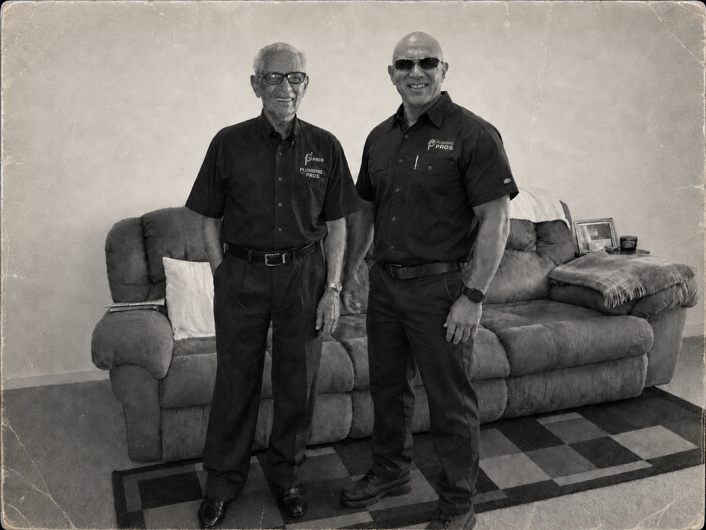 Larry Cruz and his father second generation Las Vegas plumbers